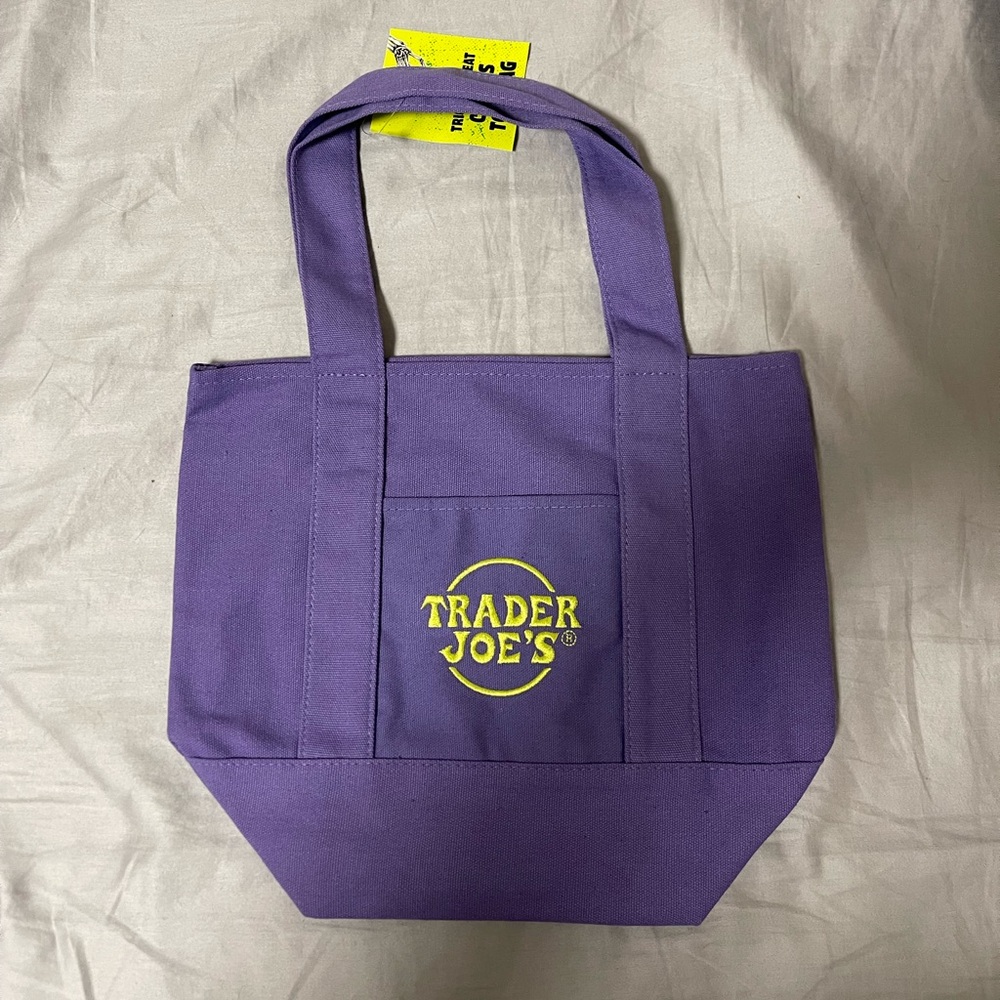 Trader Joe's Purple Tote Bag